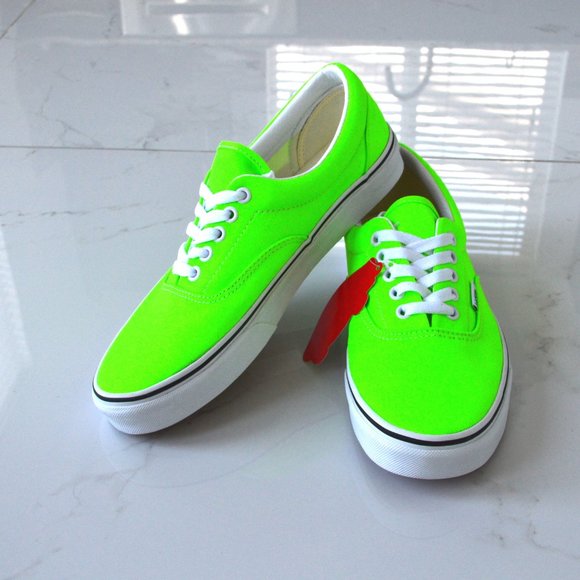vans era neon green gecko sneaker shoes new - Picture 6 of 9